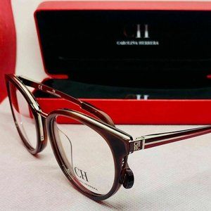 NEW Carolina Herrera VHE-124-07TC Havana Eyeglasses Frames